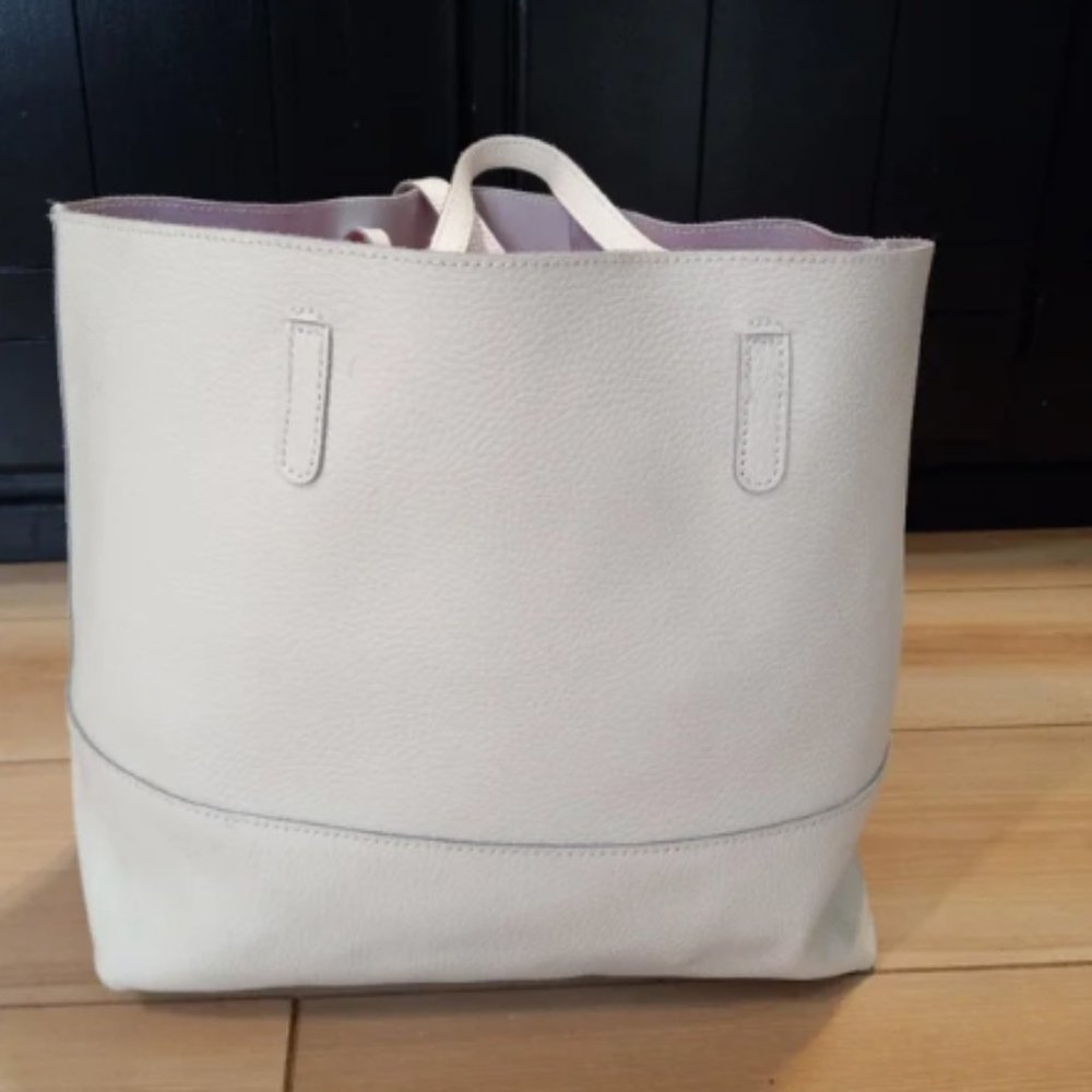 Mud Pie "Miller" Leather Tote Shoulder Bag